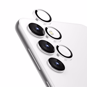 Crong Lens Ring karastatud klaasist kaamera objektiivikaitse seadmele Samsung Galaxy S24, läbipaistev