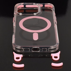 Tel Protect Strap Clear Чехол для Iphone 15 Pro Max розовый