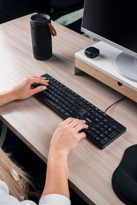 Savio KB-01 klaviatuur kodu/kontor USB QWERTY US English must