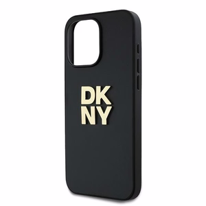 DKNY Wrist Strap Stock Logo ümbris jaoks iPhone 15 Pro Max - must
