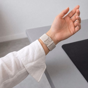 Tech-Protect Nylon Clasp rihm mudelile Samsung Galaxy Watch 40/44/46 mm – beež
