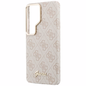 Guess ümbris 4G Script MagSafe Samsung Galaxy S26 Ultra jaoks roosa