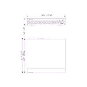 Dahua NVR4108HS-4KS3 8 kanaliga võrguvideosalvesti, 1 HDD pesa, kuni 12 MP