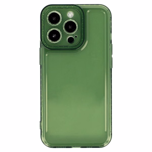 Crystal Diamond 2mm Ümbris jaoks Iphone 13 Pro Max läbipaistev roheline