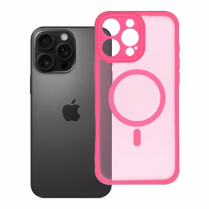 FULL MATTE MAG COVER Ümbris compatible with MagSafe jaoks IPHONE 16 Pro Max roosa