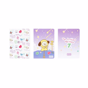 BT21 CHIMMY A6 märkmike komplekt, 3 tk