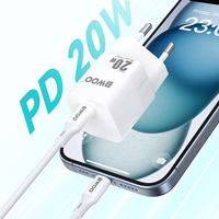 BWOO CDA155 PD seinalaadija 1x USB-C port 1A 20W valge