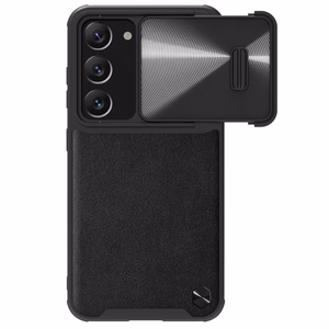 Чехол Nillkin CamShield Leather S для Samsung Galaxy S23+ с защитой камеры чёрный
