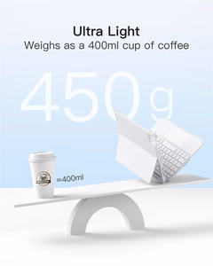 Inateck KB04122 AceTouch klaviatuuriga ümbris seadmele iPad 10.9–11", valge