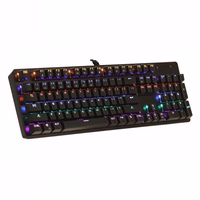 ART juhe mechanical klaviatuur USB A QWERTY LED AK-51 must