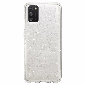 Crystal Glitter Ümbris jaoks Samsung Galaxy A02S Hõbedane