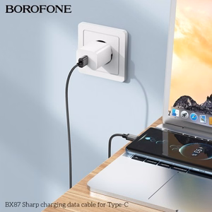 USB Cable Borofone "BX87" Black "Type-C" 100cm