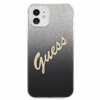 Guess GUHCP12SPCUGLSBK iPhone 12 mini 5.4" must/must kõvakaaneline Glitter Gradient Script