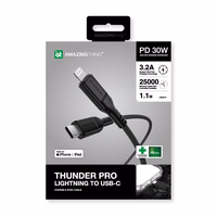 Amazing Thing Kaabel Tough Pro CLC120MTOBK - Type C to Lightning - PD 30W 3,2A 1,2 metres must