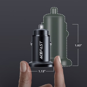 Car Laadija Acefast B1 Mini 38W USB-C+USB-A must