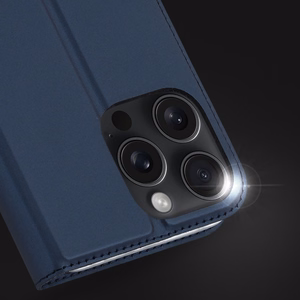 DUX DUCIS wallet ümbris SKIN PRO jaoks IPHONE 16 Pro Max sinine