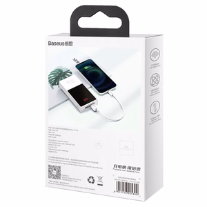 Baseus Superior Series Kaabel USB to Lightning, 2.4A, 0,25m (valge)
