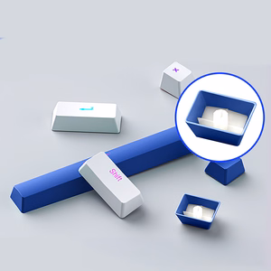 Machenike K500B-B87 Juhtmega mehaaniline mänguklahvistik taustvalgustusega, Red Switch - valge