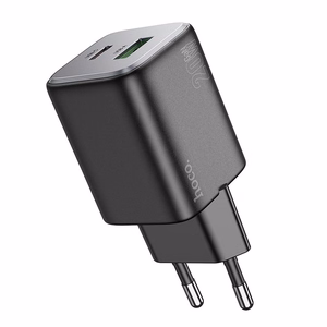 Phone Laadija Hoco USB A + USB C QC3.0 PD 3A 20W N41 must