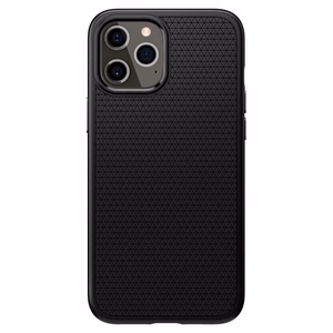 Spigen Liquid Air ümbris iPhone 12 / iPhone 12 Pro jaoks - matt must