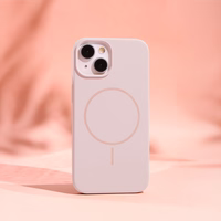 Silikoon Thin Mag ümbris for iPhone 16e / 17e heleroosa