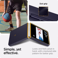 Nano Pop Mag MagSafe Ümbris jaoks Samsung Galaxy Z Flip 7 - Tumesinine and Kollane