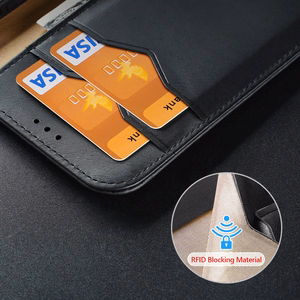 DUX DUCIS wallet ümbris HIVO jaoks IPHONE 15 Plus brown