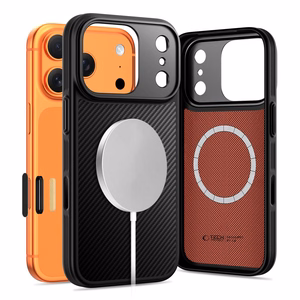 Tech-Protect Kevlar Aramid MagSafe ümbris jaoks iPhone 17 Pro Max - must