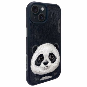 Nimmy Big Eyed Pet 2.0 Panda ümbris jaoks iPhone 15 - must