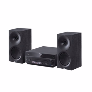 AKAI AM-301B – mikro-Hi-Fi süsteem, 40 W (2 × 20 W), CD/MP3, Bluetooth, USB, FM, AUX, must