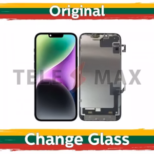 LCD Ekraan Ühildub iPhone 14 Must (Renewed: Telemax)