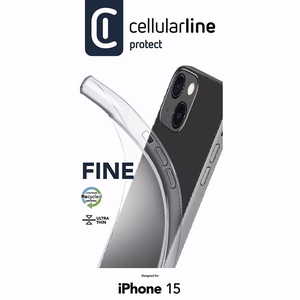 Cellularline Fine ümbris seadmele iPhone 15, läbipaistev