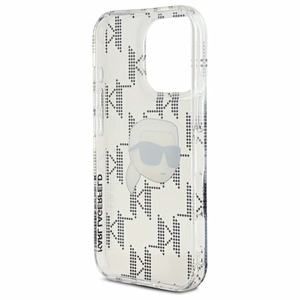 Karl Lagerfeld IML Karl Head Electroplated iPhone 16 Pro Ümbris - Clear