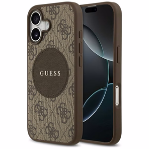 Guess 4G Circle Classic Logo MagSafe ümbris jaoks iPhone 17 - brown