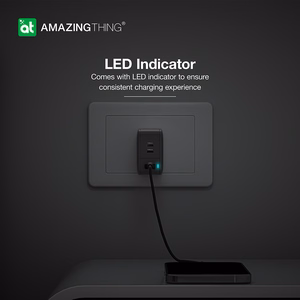 Amazing Thing Wall laadija Thunder Pro GaN EUTH66W - USB + 2xType C - PD 66W must
