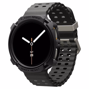Spigen Rugged Armor Ümbris jaoks Samsung Galaxy Watch 8 40mm - Matt Must