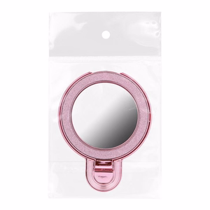 Phone stand CIRCLE MIRROR - stick-on - roosa