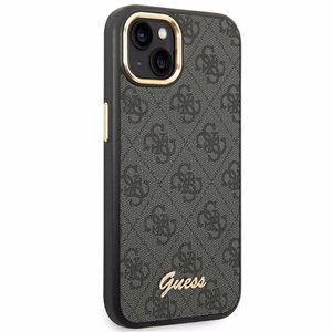 Guess GUHCP14MHG4SHK iPhone 14 Plus 6.7" чёрный/чёрный жёсткий чехол 4G Vintage Gold Logo