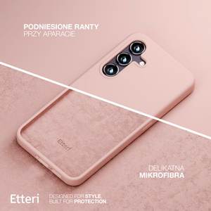 Etteri Silikoon Mag ümbris for Samsung Galaxy S25 heleroosa