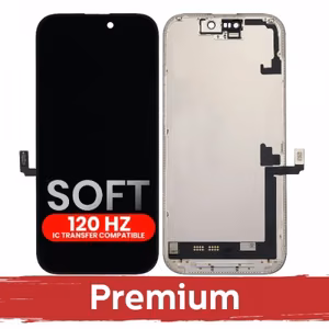 LCD ekraan ühildub iPhone 17 must (SOFT OLED / Stable 120Hz / Premium) eemaldatav IC