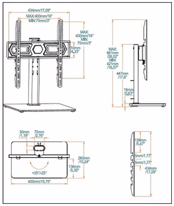 Universaalne telerijalg 32–55-tollistele teleritele
