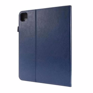 Кожаный чехол-книжка Samsung X210/X215/X216 Tab A9 Plus 11.0 тёмно-синий