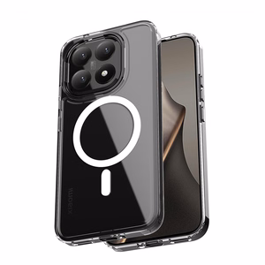 Crong Hybrid Clear Magnetic MagSafe ümbris seadmele Xiaomi 15T, läbipaistev