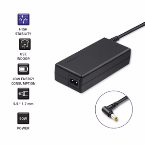 Qoltec 50087 toiteadapter Acer | 90 W | 19 V | 4,74 A | 5,5*1,7 | +toitekaabel