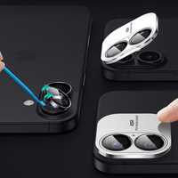 ESR Armorite Karastatud klaas jaoks iPhone 16 / 16 Plus Camera - must