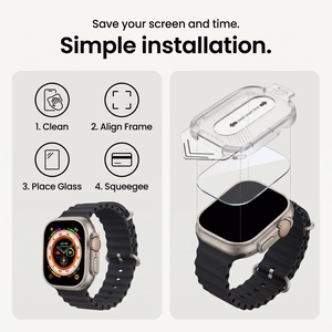 Tech-Protect Easy Set+ Karastatud klaas 2-pack jaoks Apple Watch Ultra 1/2 49mm - Clear