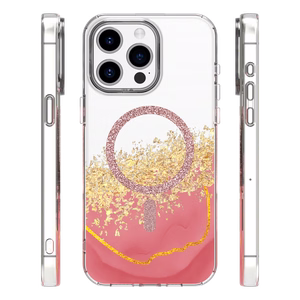 Epoxy Mag ümbris iPhone 15 Pro 6,1" roosa