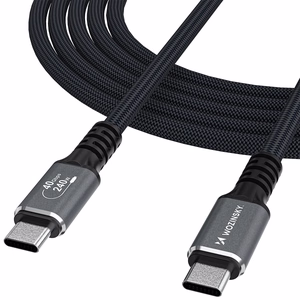 Wozinsky WPS-UY41S USB-C Thunderbolt 4 Kaabel 240W 1m 4K - must