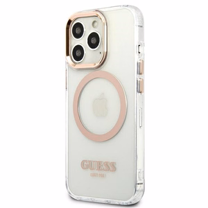 Guess GUHMP13XHTRMD iPhone 13 Pro Max 6.7 "kuldne / kuldne hard ümbris Metal Outline Magsafe