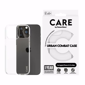 CARE by PanzerGlass Urban Combat Ümbris jaoks iPhone 15 Pro Max - Clear
